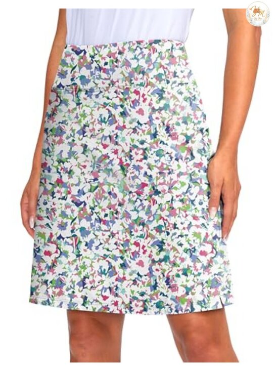 Pants - Women's 20" Knee Length Skort UPF50+ Athletic Golf Tennis Skirt 5 Pockets